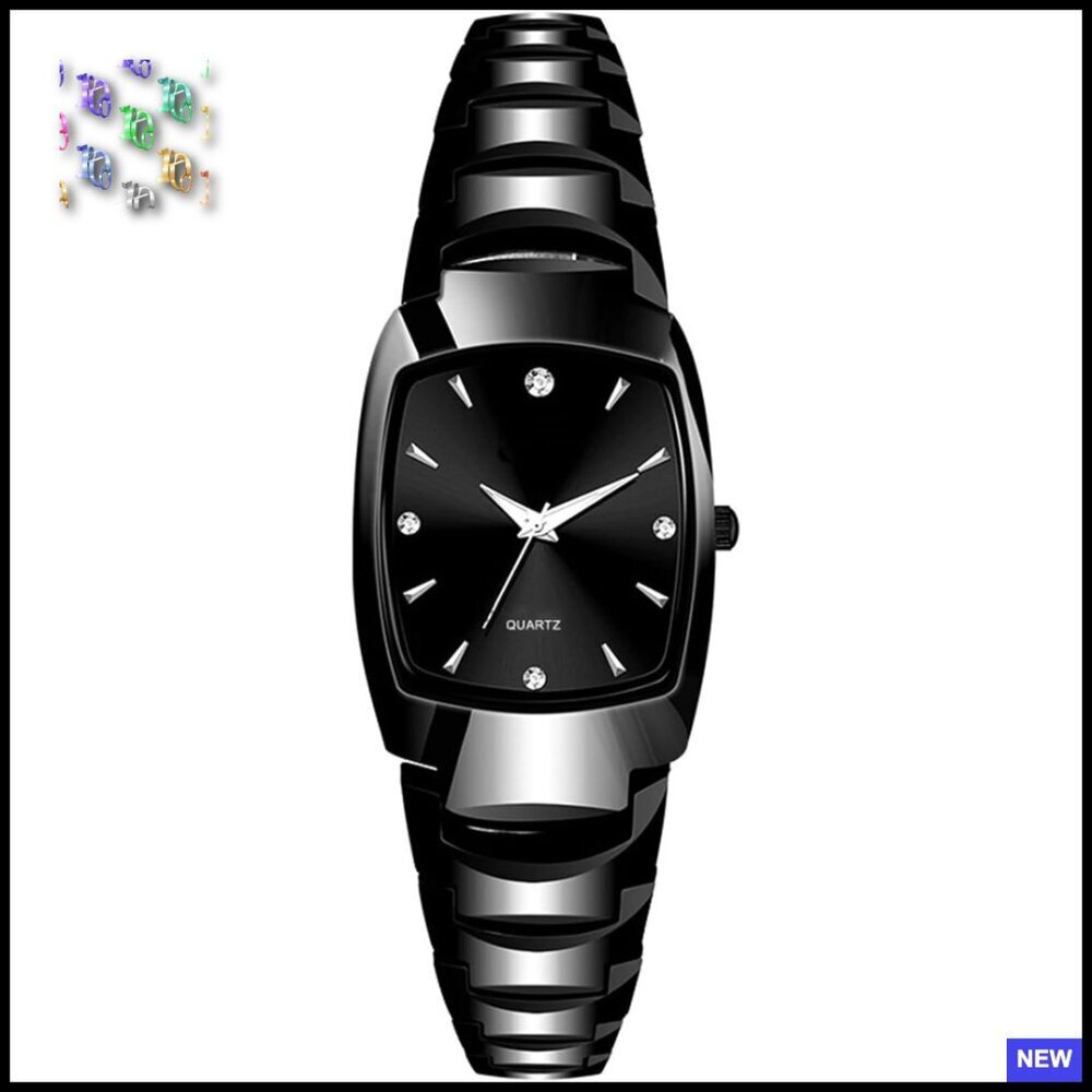 Dainty Rectangle Dress Watch Quartz Movement Waterproof Elegant Minimal Chic